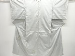 アンティーク　相良刺繍　椿模様一つ紋手織り節紬着物